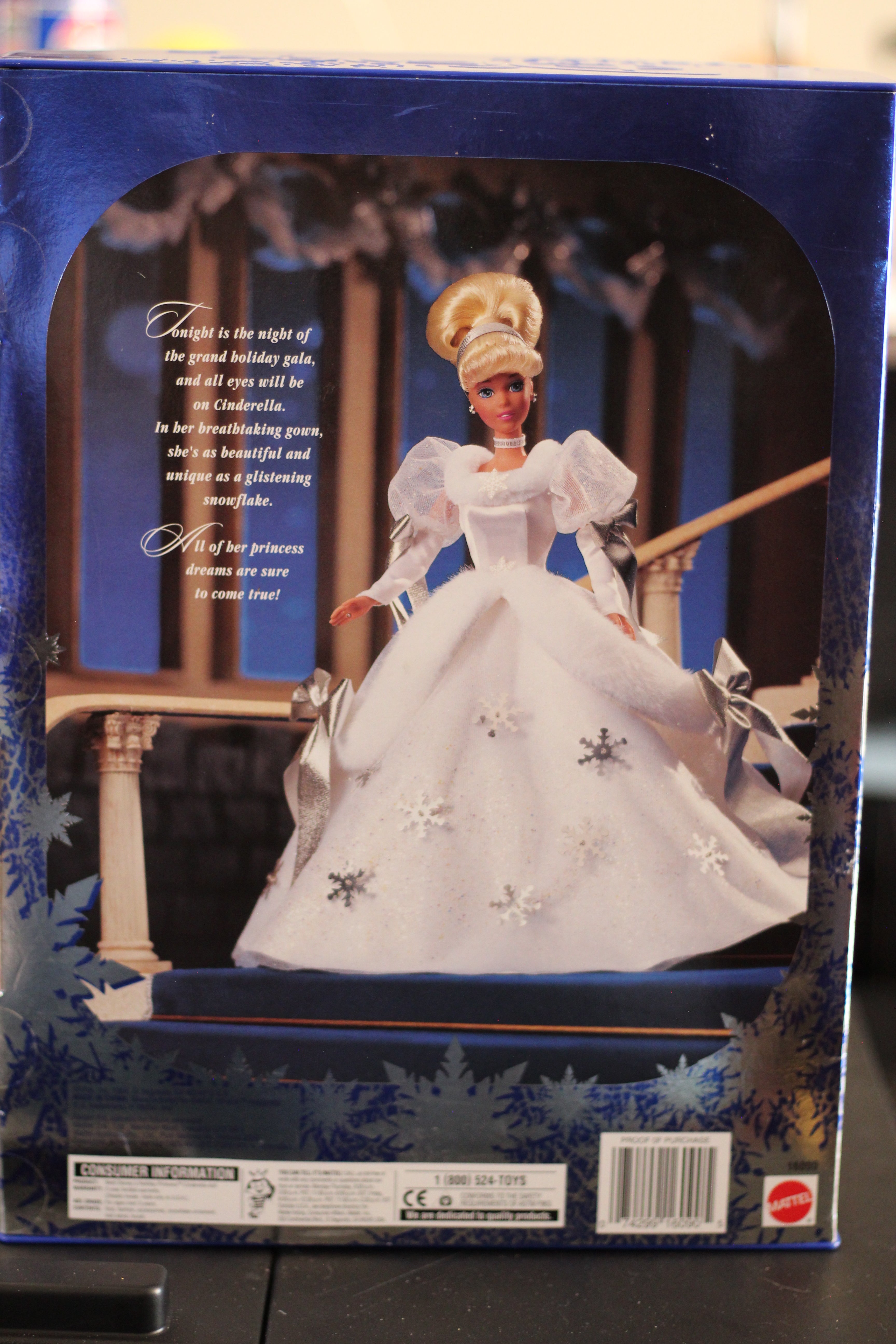1996 Holiday princess Cinderella Barbie