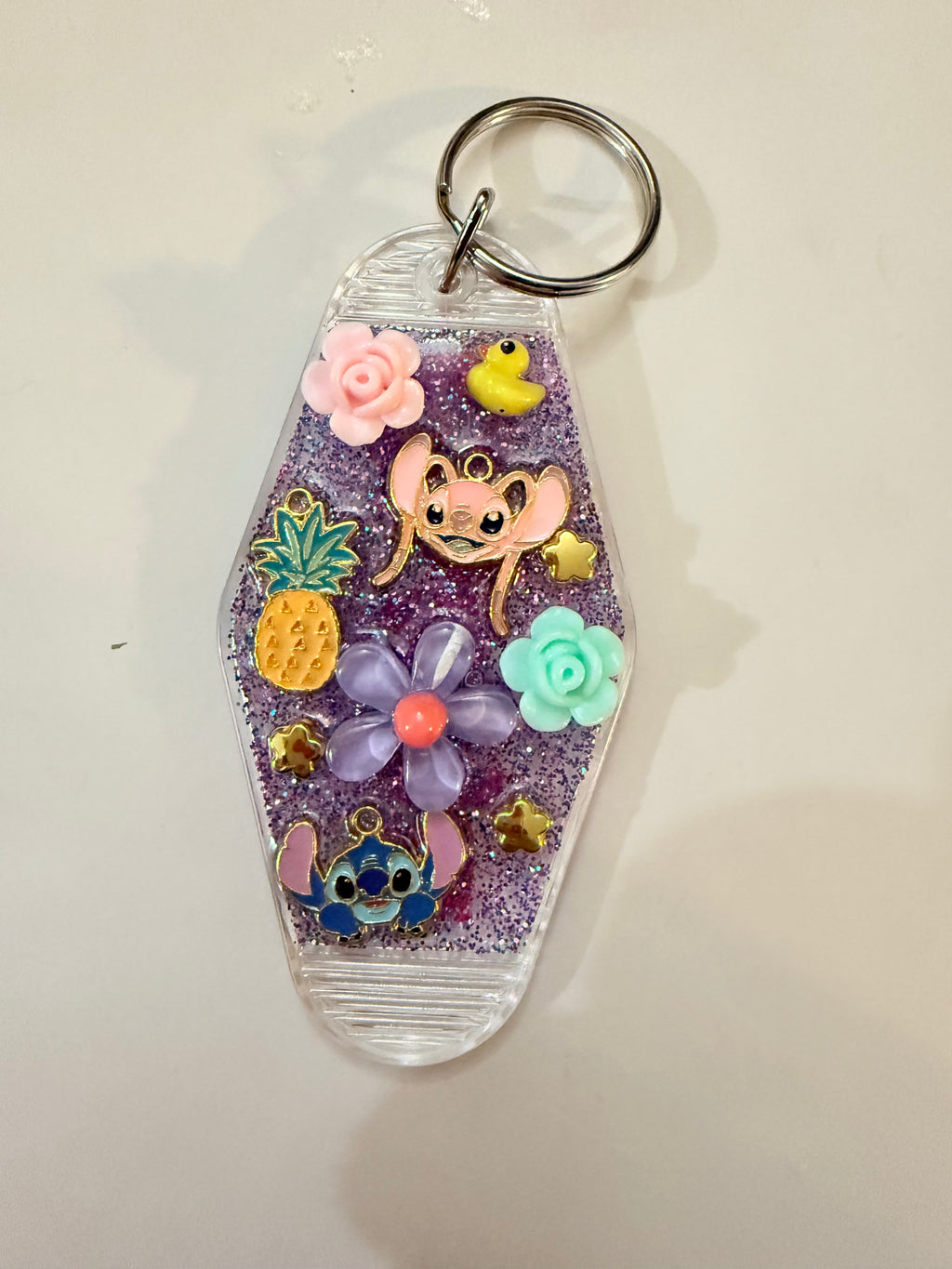 Stitch junk keychain