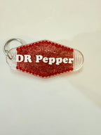 20oz Dr Pepper stainless steel tumbler with key chain