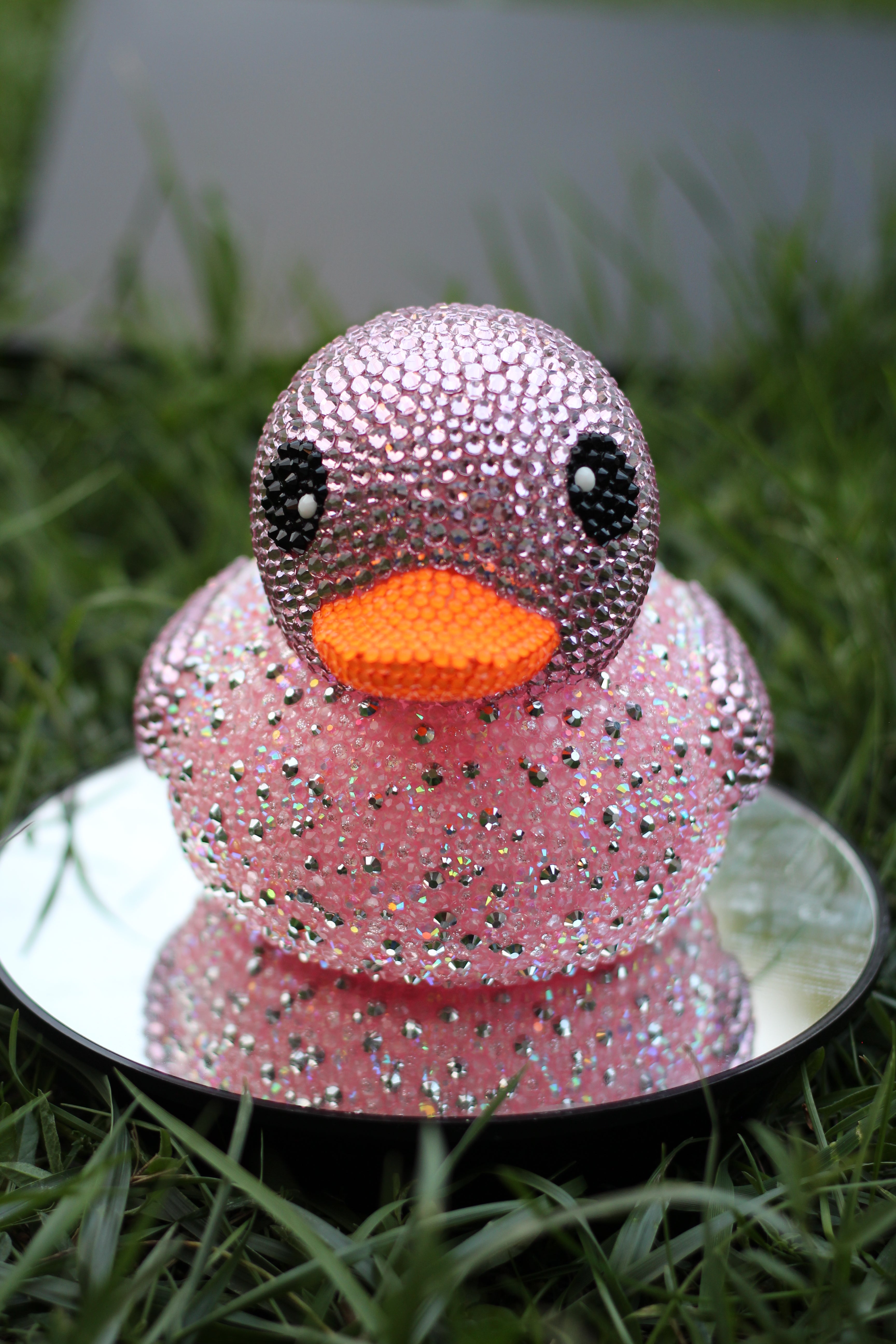 Large pink rubber duck