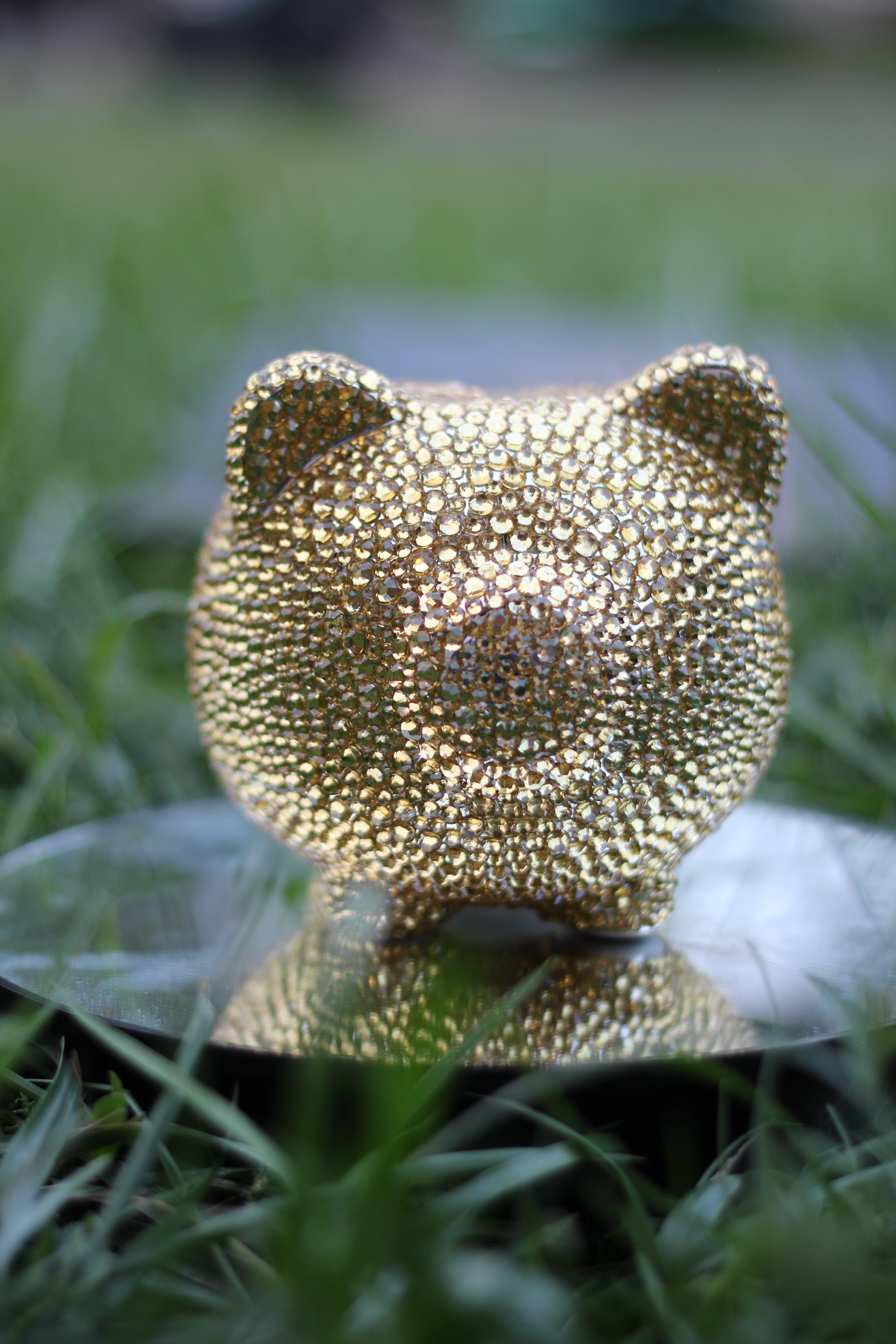 Ceramic Gold piggy bank