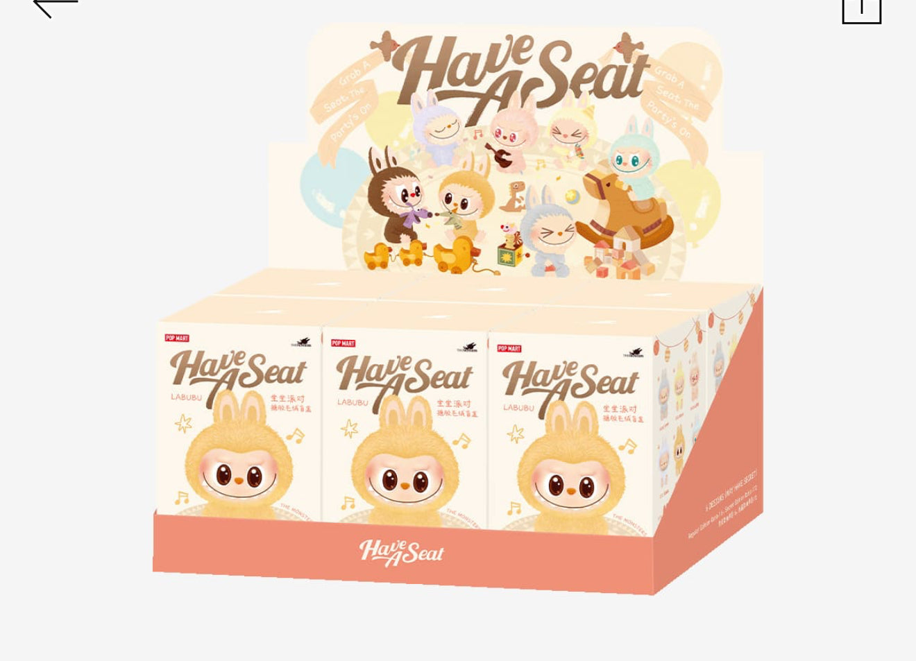Authentic pop mart have a seat  single blind boxes